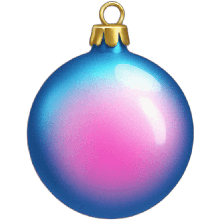 blue pink bauble emoji