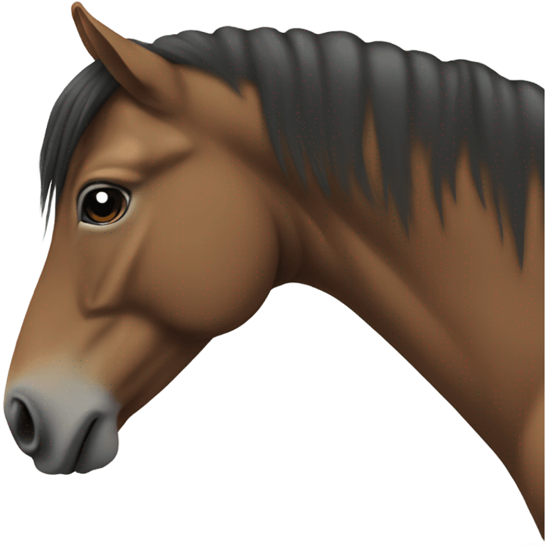 horse looking from the side emoji