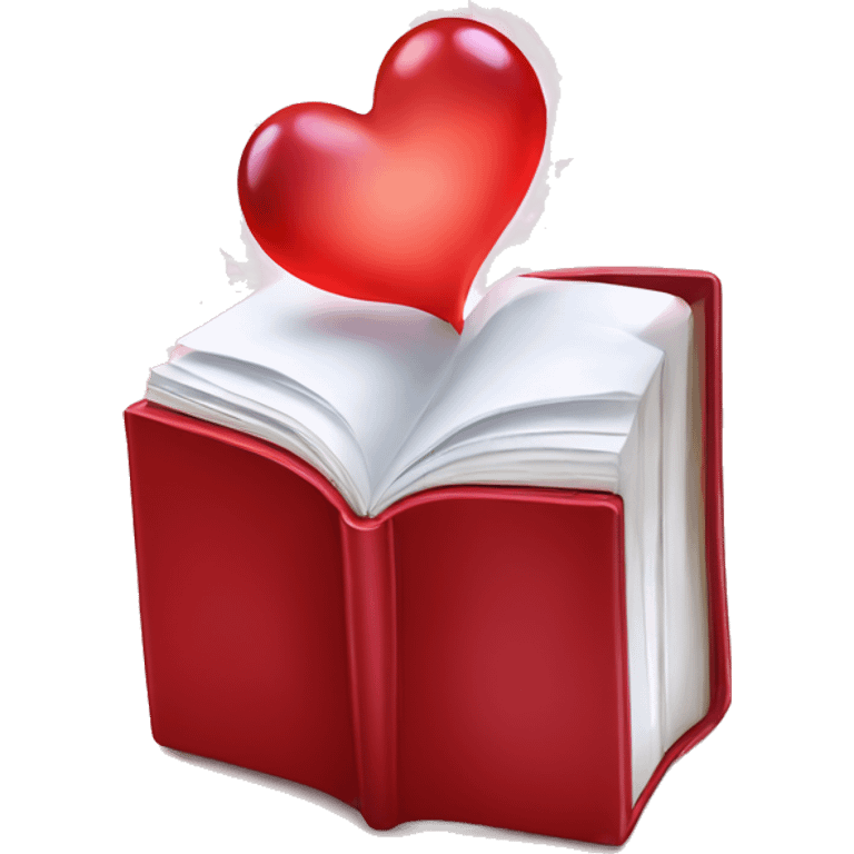 Red Book of Love and seduction with magic emoji