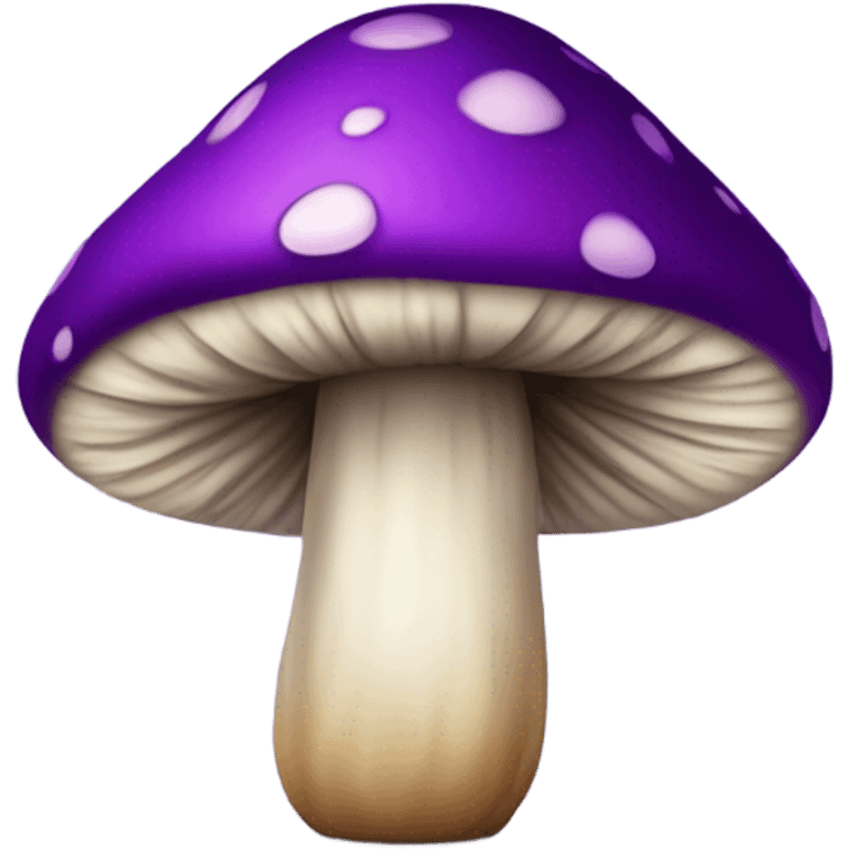 Purple and black toadstool  emoji