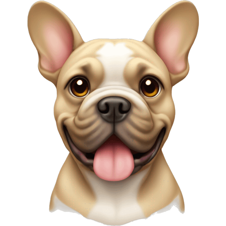 French bull dog beige emoji