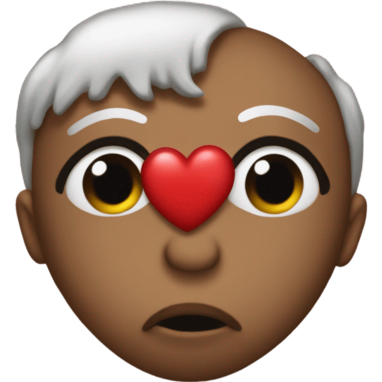 kiss emoji but replace the heart with a pile of poop emoji