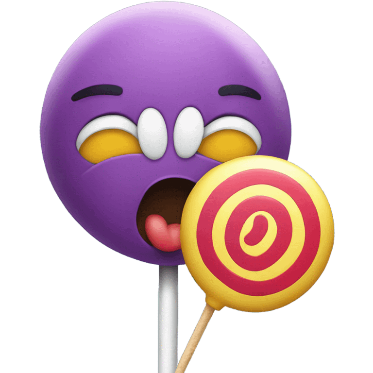 emoji sucking lolipop emoji