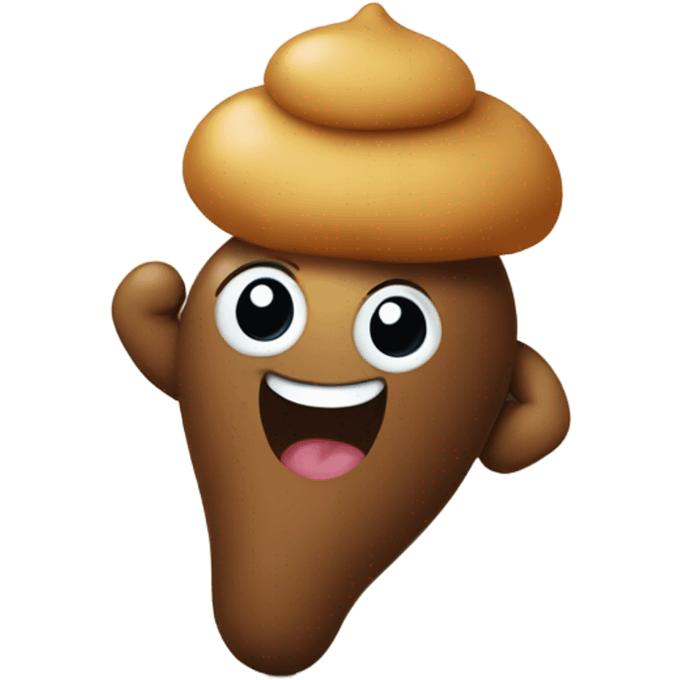 Poop emoji on a walk emoji