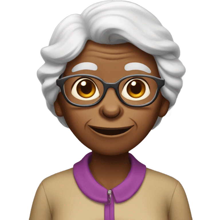 Grandma monkey emoji