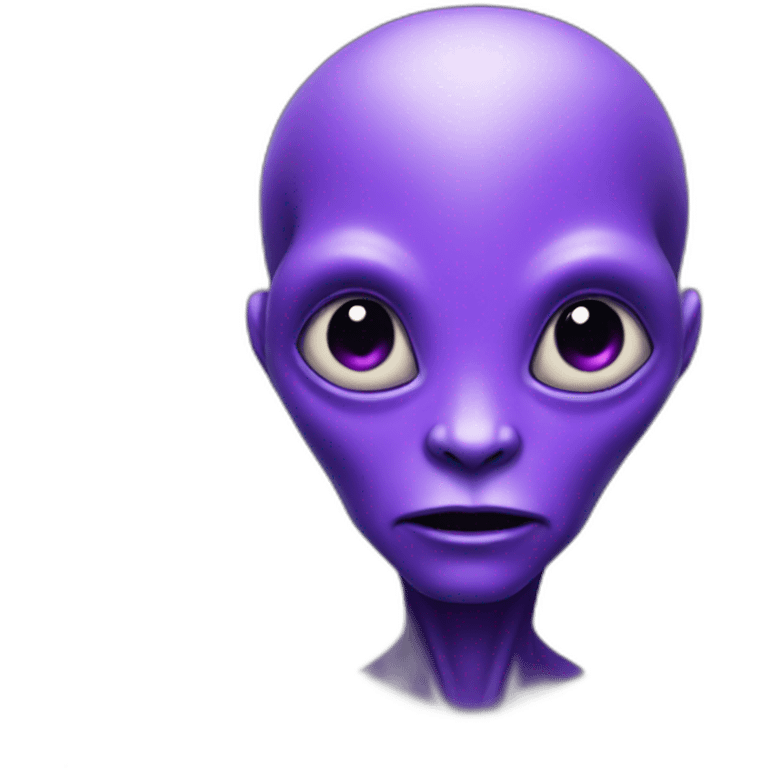 purple alien emoji