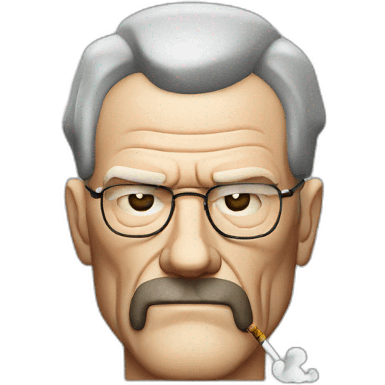 Walter white smoking a cigarette emoji