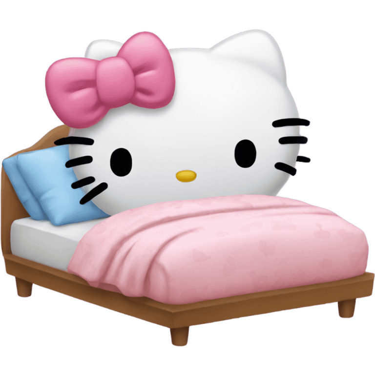 Hello kitty sleep  emoji