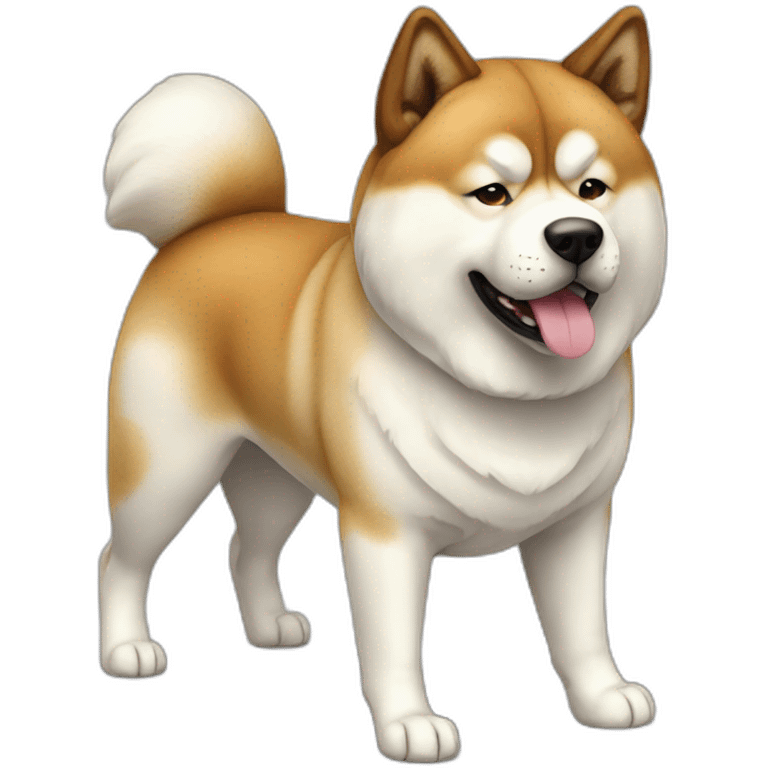 Dog akita inu full-height emoji