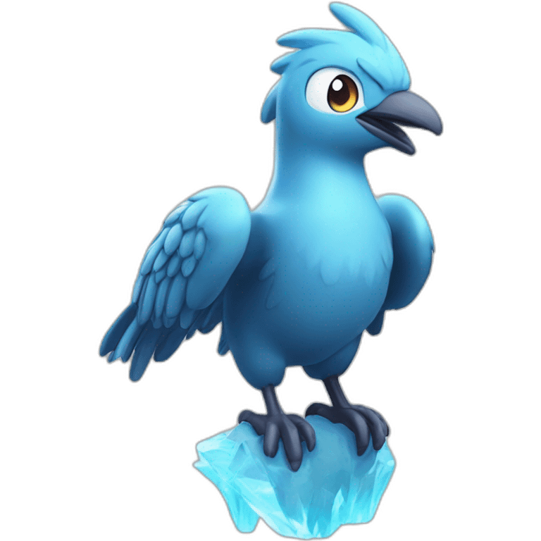 Head Big Eyey 4k HD Shiny Glow Galarian-Articuno emoji