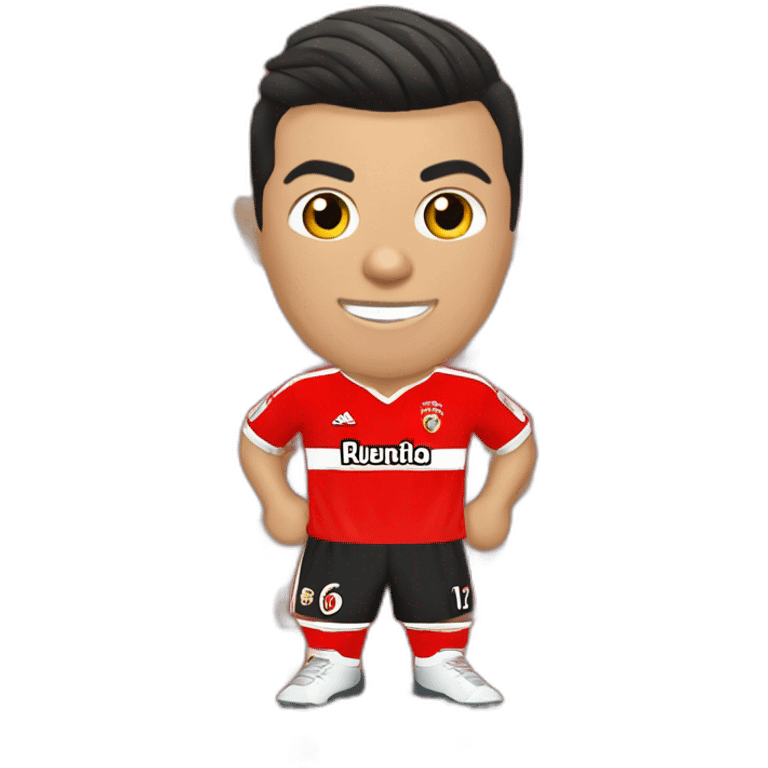 Cristiano Ronaldo com camisola do Benfica  emoji