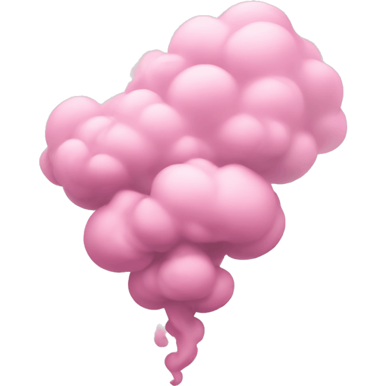 Pastel pink smoke emoji