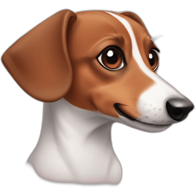 jack russel dachshund face emoji