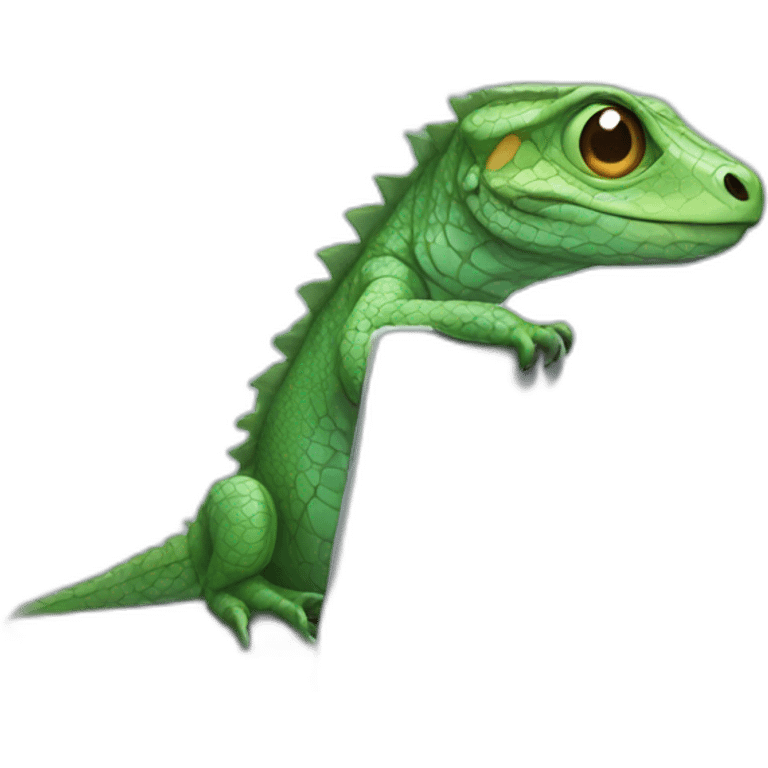 reptile on a laptop emoji