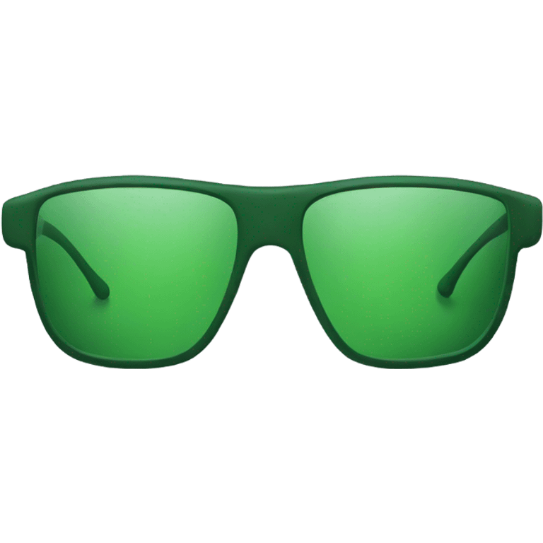 nerrow green sports glasses without face emoji