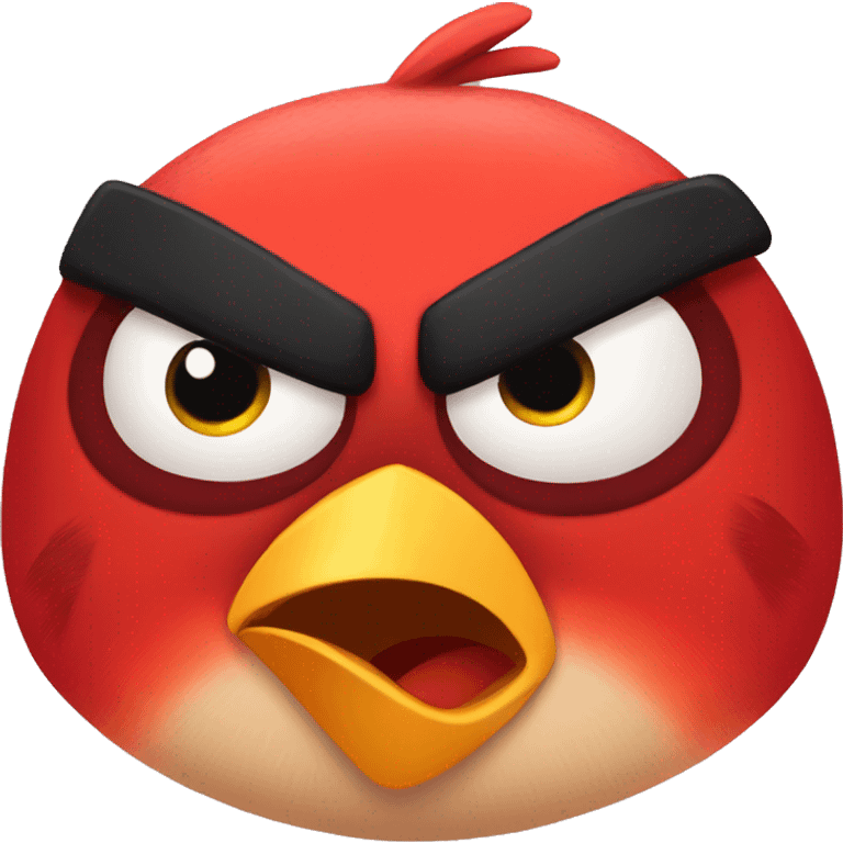 Cute angry bird  emoji