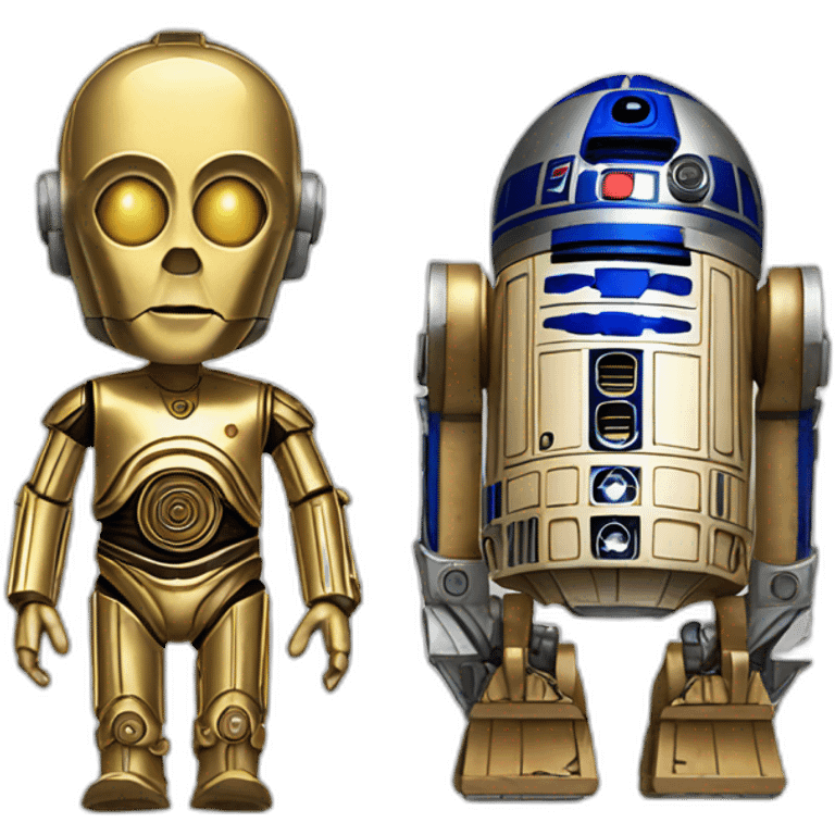 C-3PO and R2-D2 emoji