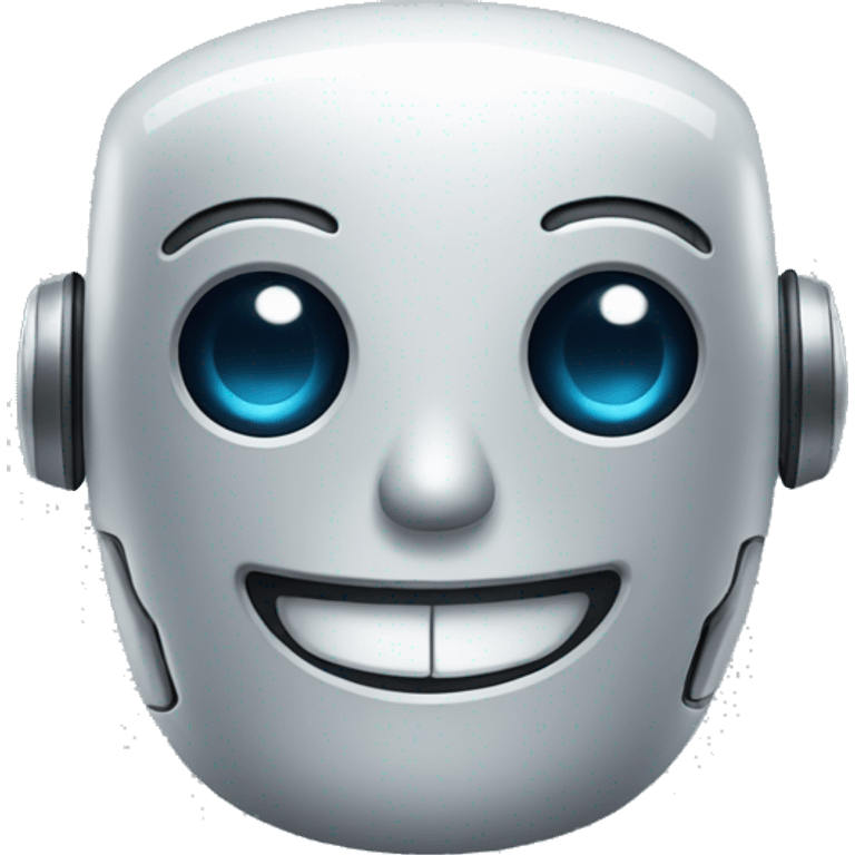 Robot smiling  emoji