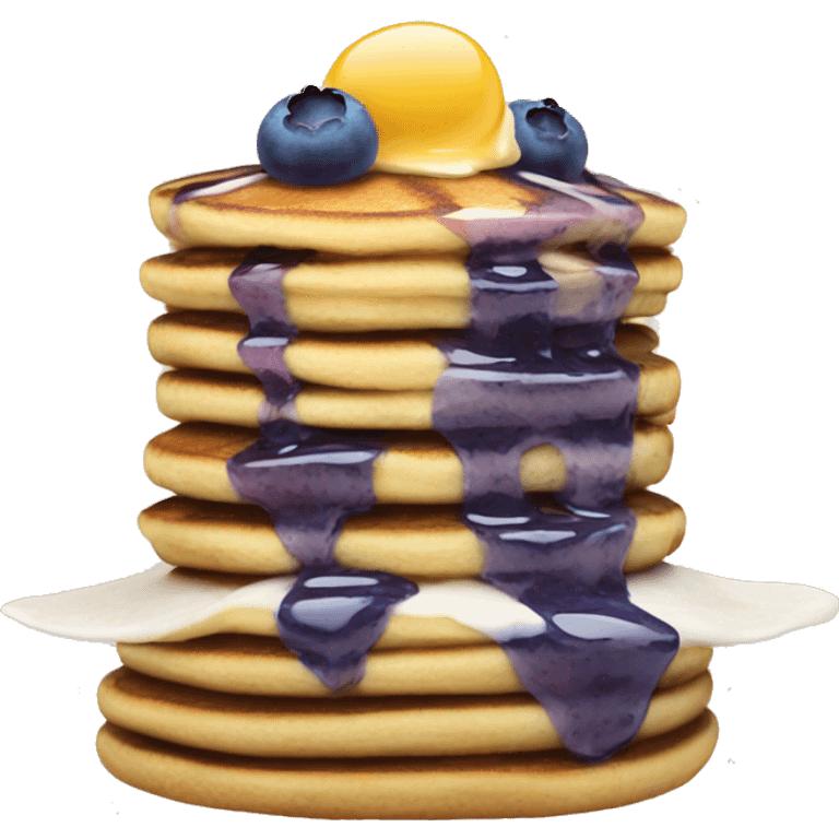 Blueberry pancakes  emoji