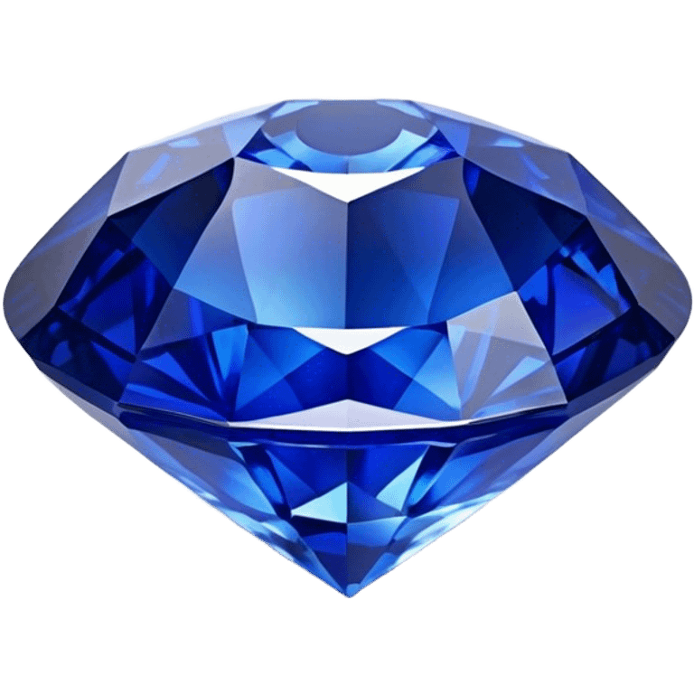 Cinematic Realistic Sapphire Emoji, Deep blue and stunning, with smooth, polished facets that gleam with a vibrant intensity. The deep blue hue reflects light in mesmerizing patterns, and a soft, glowing aura adds to the precious, regal nature of the gemstone. Soft glowing outline, capturing the essence of wisdom and royalty in a dazzling sapphire. emoji