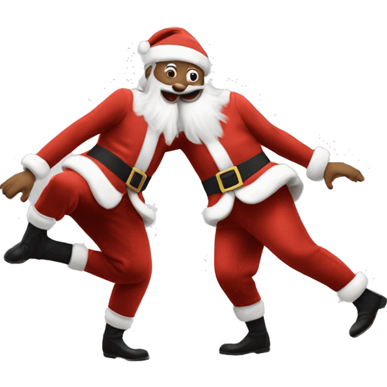 le pere noel qui dance emoji