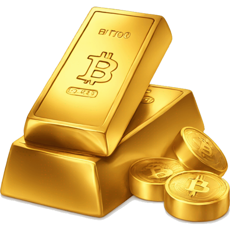 gold bar bitcoin emoji