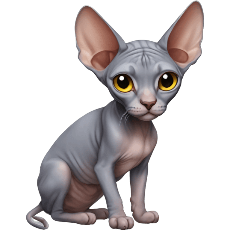 Sphynx full body emoji