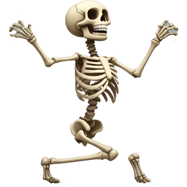 Skeleton dancing emoji