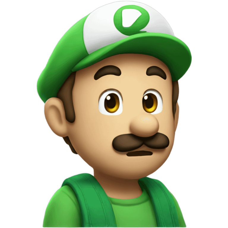 Luigi saying goodnight  emoji