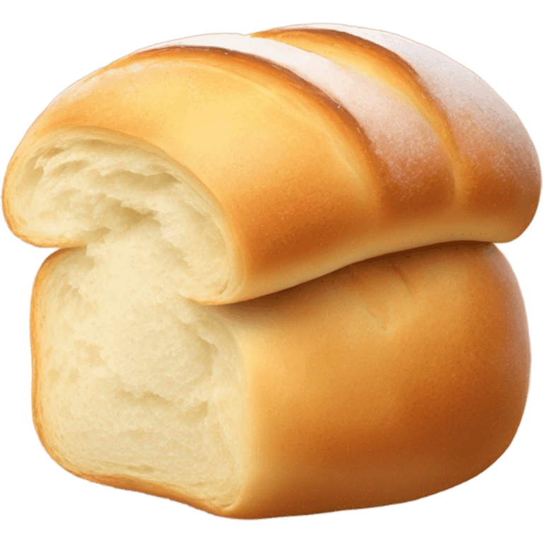  fluffy bread roll with sugar on top emoji