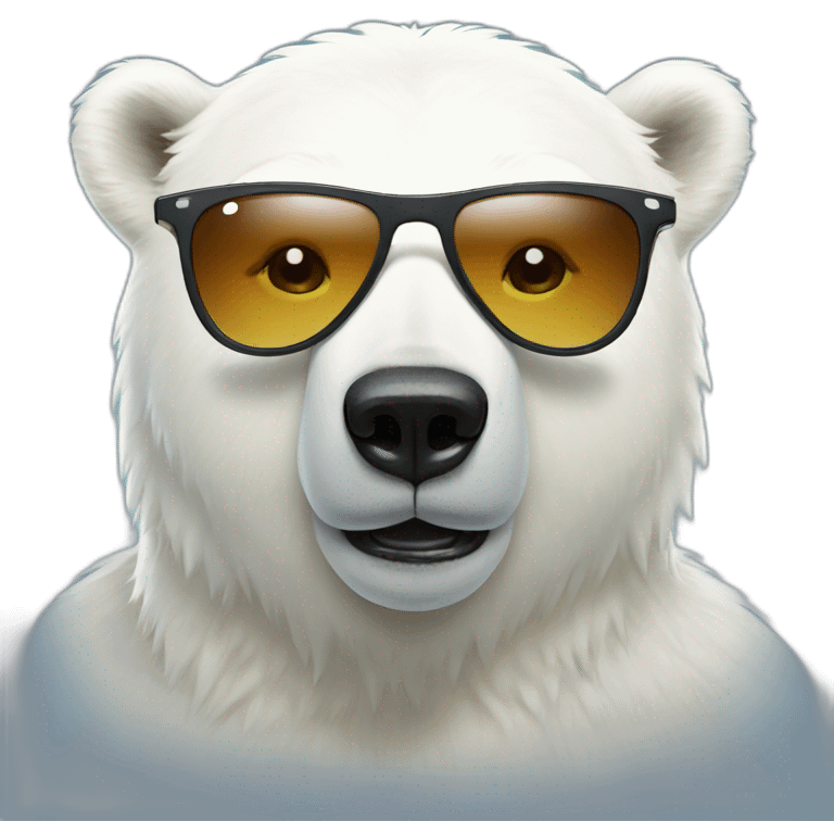 polar bear with sunglasses emoji