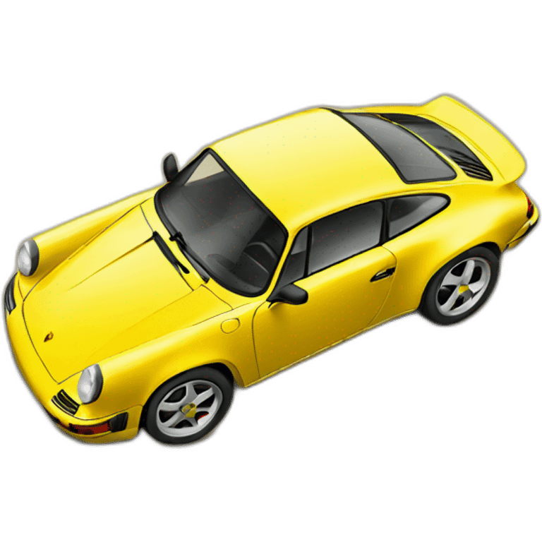 Yellow Porsche  emoji