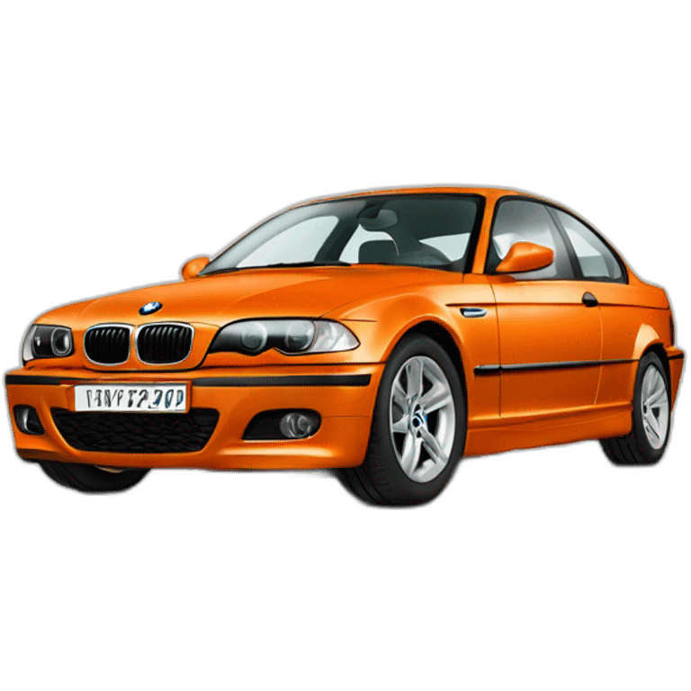 BMW 320d e46 orange emoji