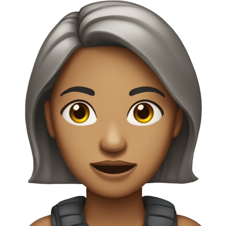 Mulher fazendo cara de deboche  emoji