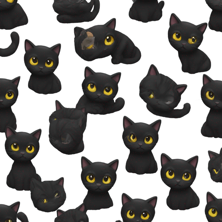 Black cat  emoji