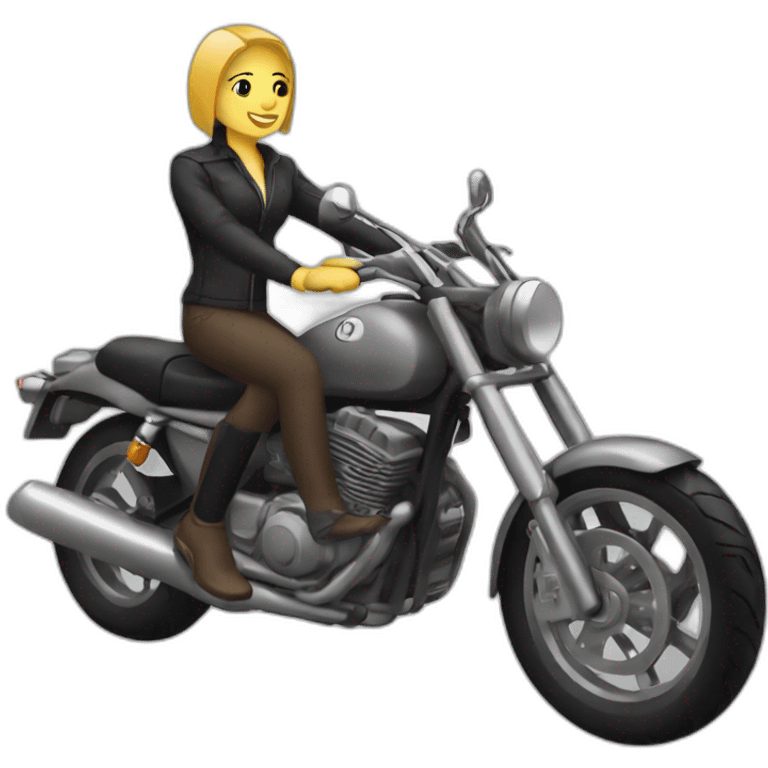 moi sur ma moto  emoji