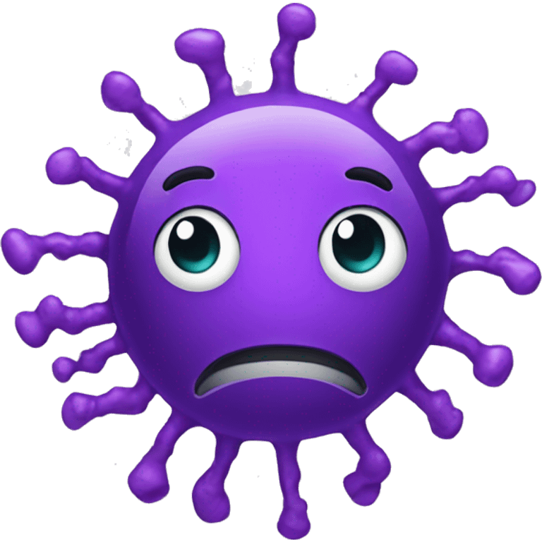 coronavirus violet funny emoji