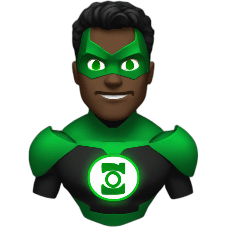 Green lantern black emoji