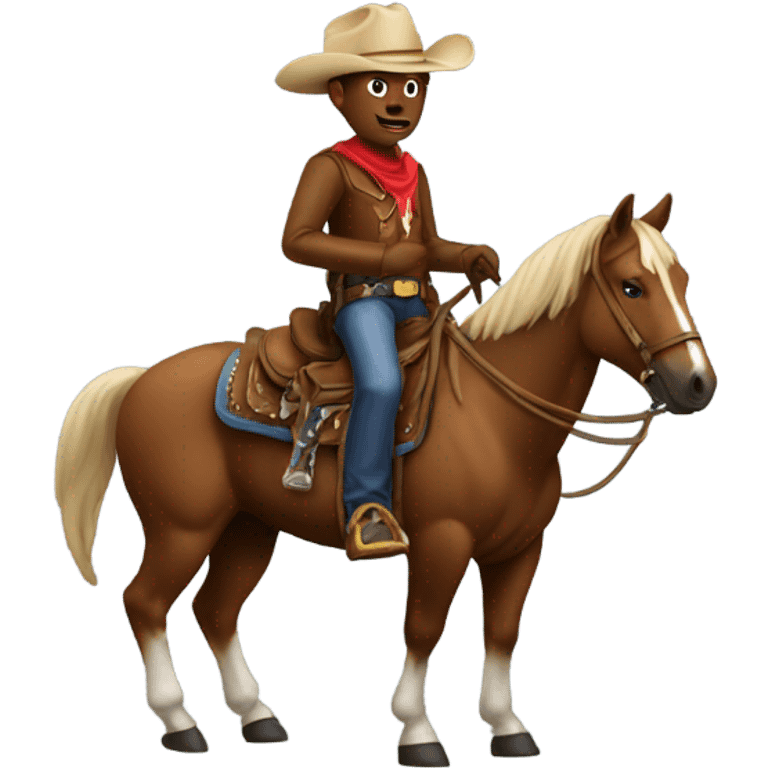 Cowboy on a horse  emoji