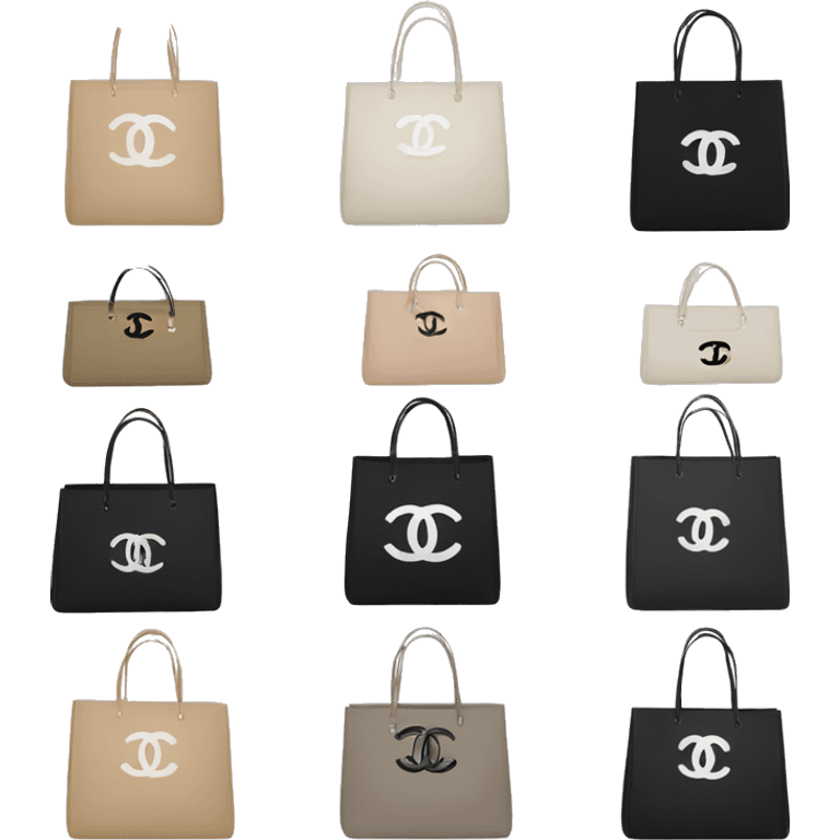 Chanel shopping bags emoji