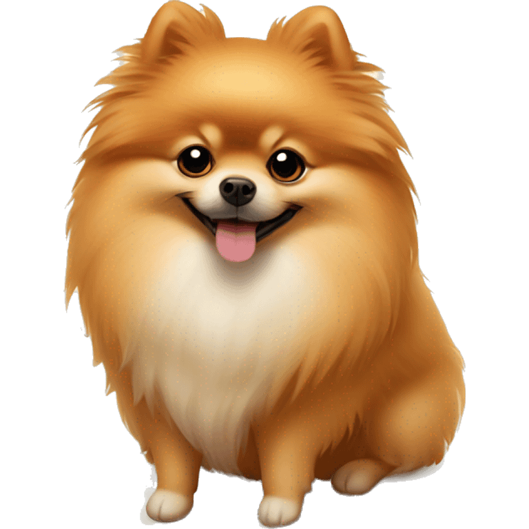 autumn cozy Pomeranian spitz  emoji