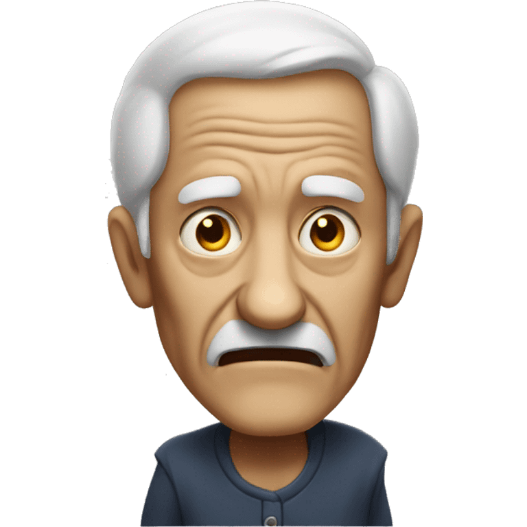 Scary old man  emoji