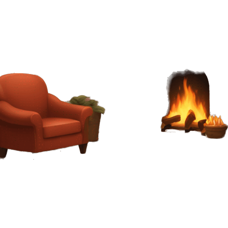 cozy fireplace  emoji