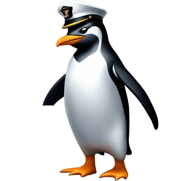 a Pinguin that is managing the shipping emoji