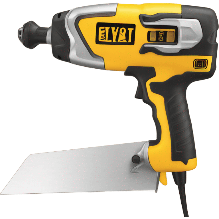 Power tool cutting drywall emoji