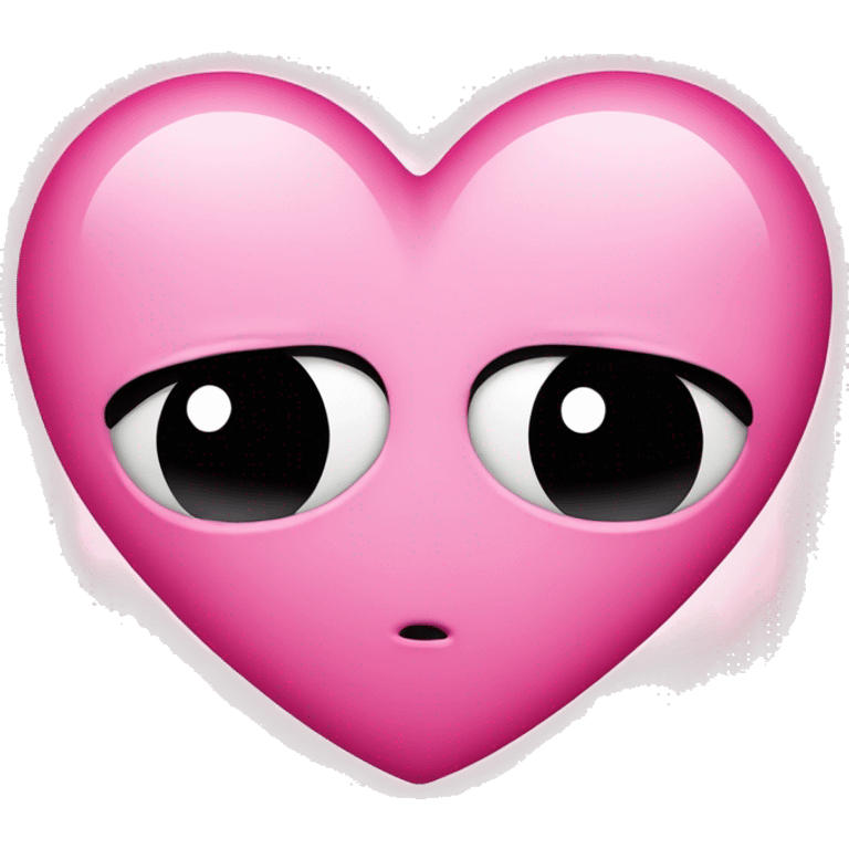 Pink heart with i miss you in the middle  emoji