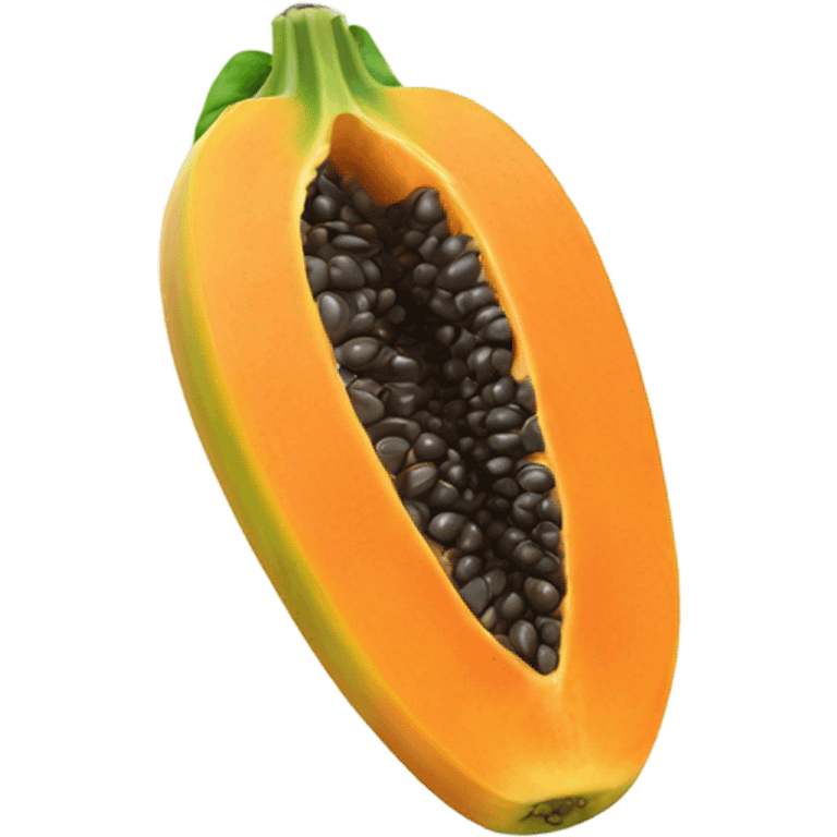 Realistic Papaya  emoji