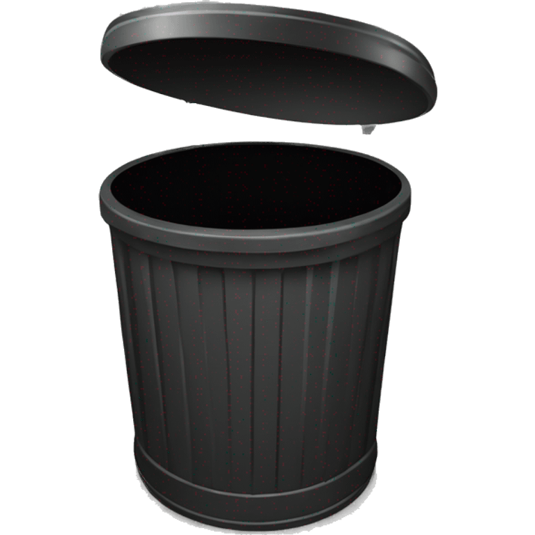 black T shirt in trash can  emoji