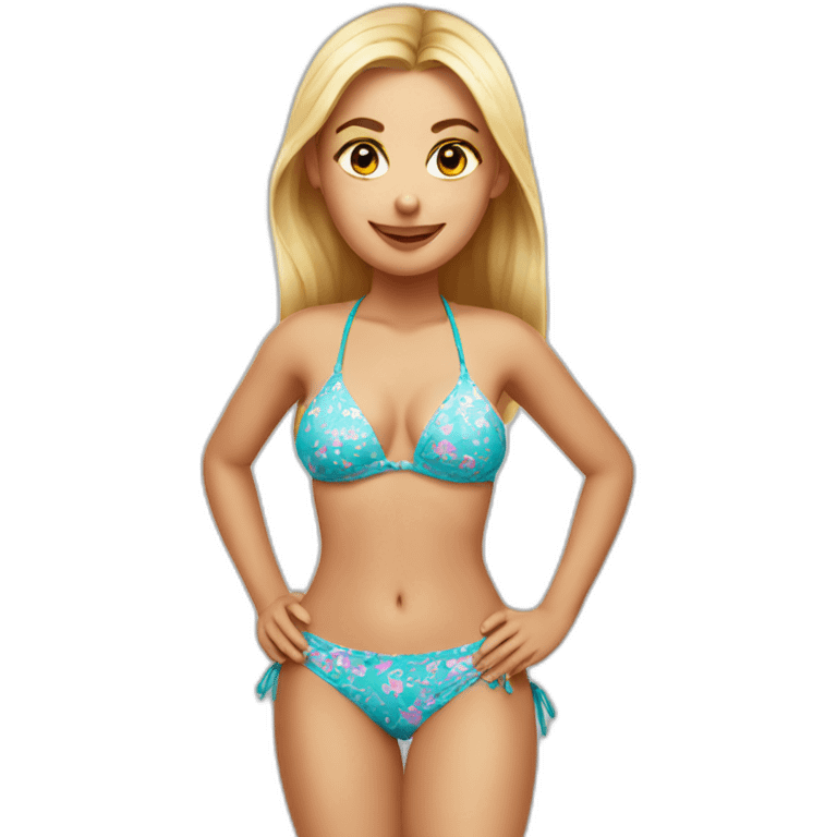 polish girl in a bikini emoji