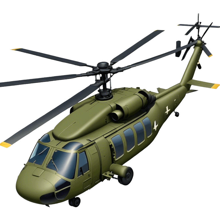 Sikorsky UH-60 Black Hawk - Sikorsky (Model Year: 2022) (Iconic colour: Olive green) emoji